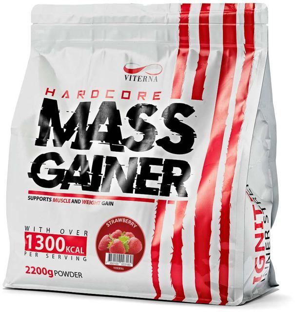 Viterna Hardcore Mass Gainer - Strawberry 2200 g product image