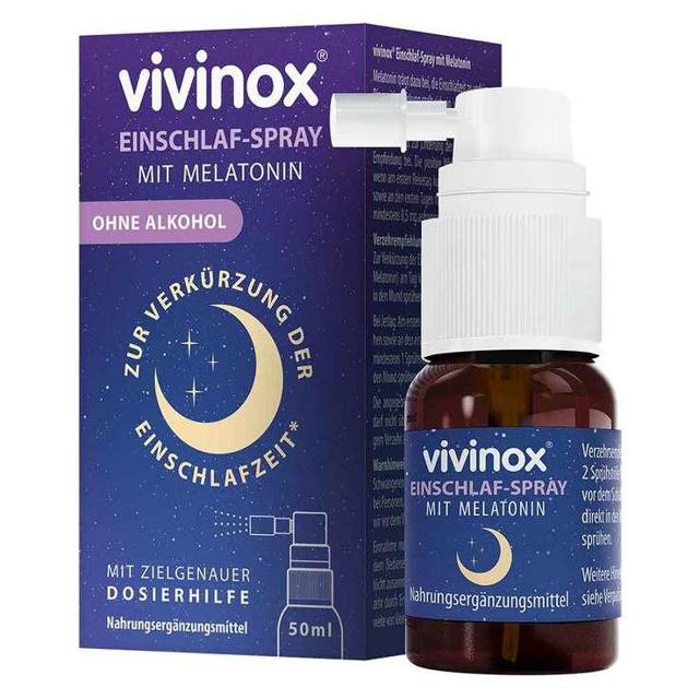 Vivinox® Einschlaf-Spray mit Melatonin bei Einschlafstörungen, 50 ml Spray product image