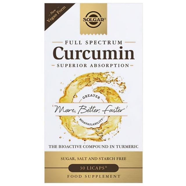 Vollspektrum Curcumin 30 Licaps (flüssig gefüllte Kapseln) Solgar product image