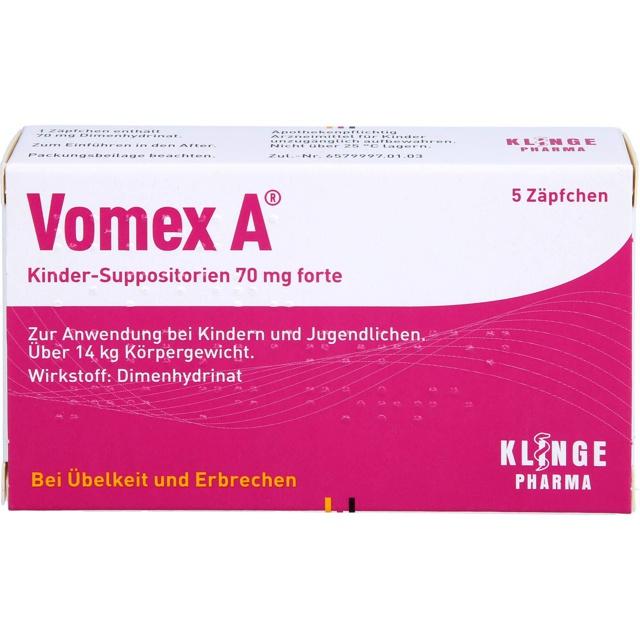 VOMEX A Kinder-Suppositorien 70 mg forte product image