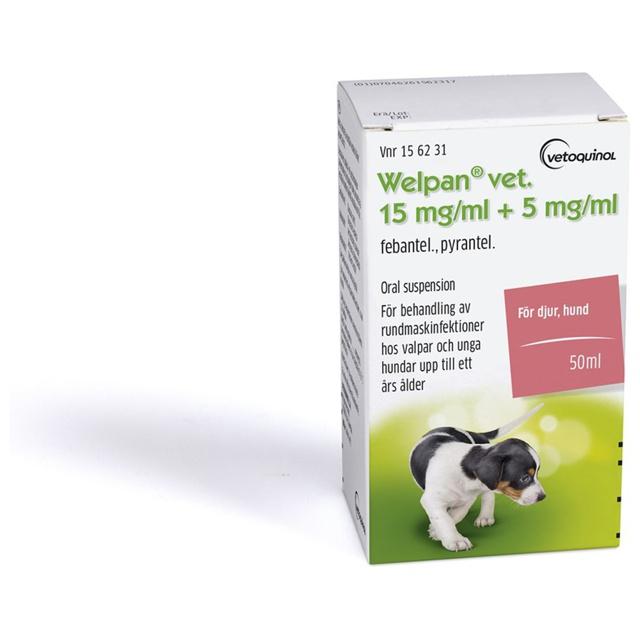 Welpan vet., oral suspension 5 mg/ml+15 mg/ml, 50 ml product image