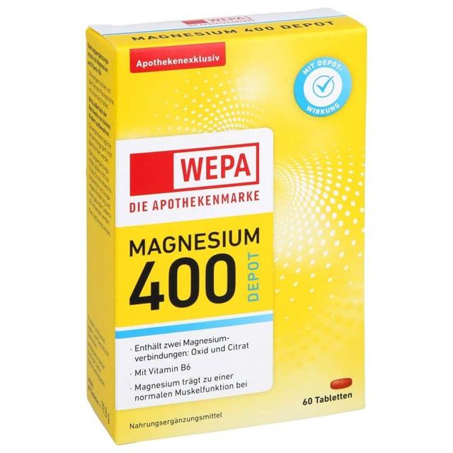 WEPA Magnesium 400 DEPOT+B6 Tabletten product image
