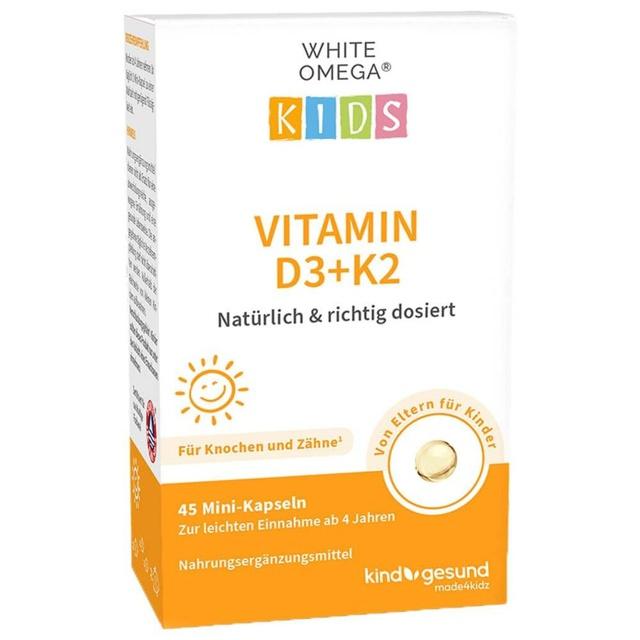 WHITE OMEGA KIDS VITAMIN D3 + K2 45 St Kapseln product image