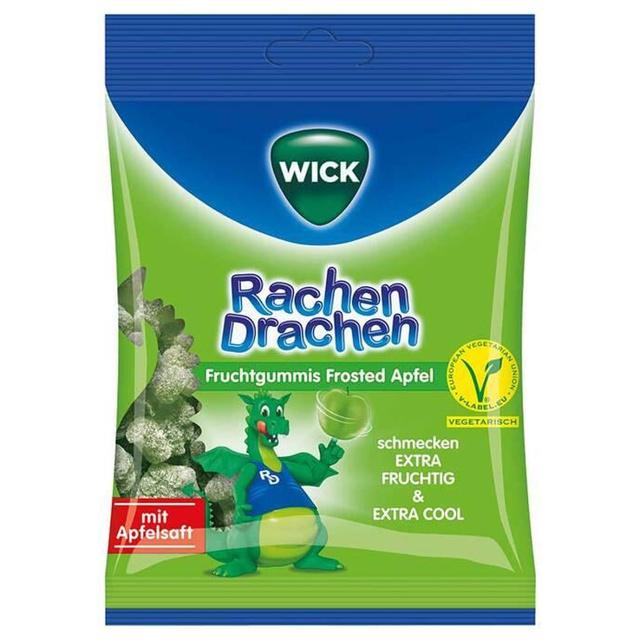 Wick RachenDrachen Halsgummis Apfel, 75 g Bonbons product image