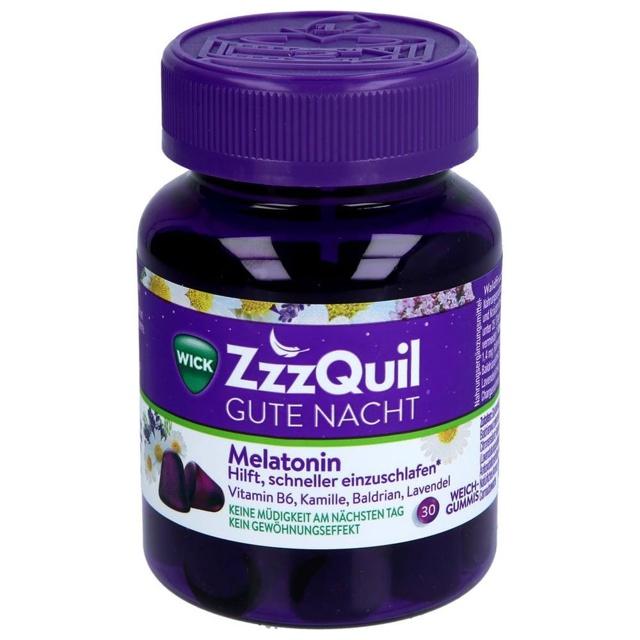 WICK ZzzQuil GUTE NACHT Melatonin Waldfruchtgeschmack 30 St product image