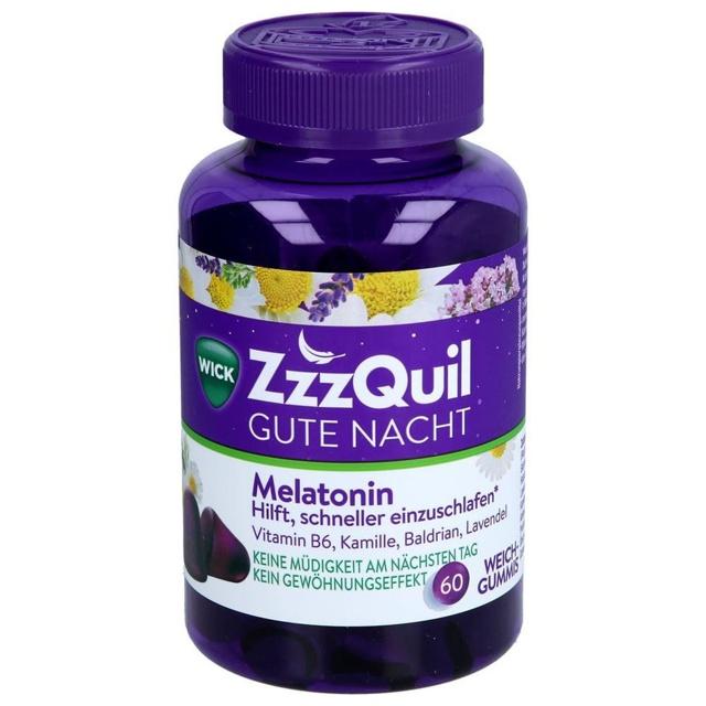 WICK ZzzQuil GUTE NACHT Melatonin Waldfruchtgeschmack 60 St product image