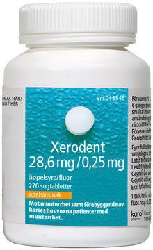 Xerodent, sugtablett 28,6 mg/0,25 mg, 270 st product image