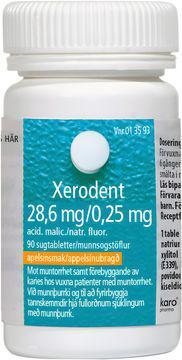 Xerodent, sugtablett 28,6 mg/0,25 mg, 90 st product image