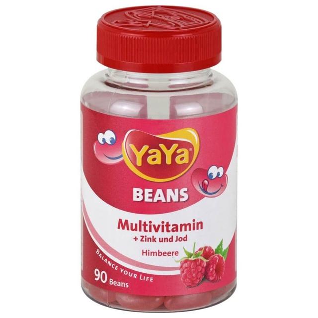 YAYA BEANS Himbeere Zink und Jod Kaudragees product image