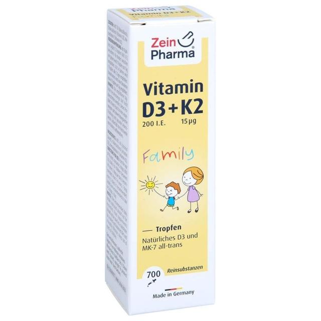 VITAMIN D3+K2 MK-7 all trans Family Tropf.z.Einn. product image
