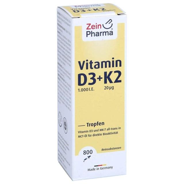 VITAMIN D3+K2 MK-7 Tropfen z.Einnehmen hochdosiert product image