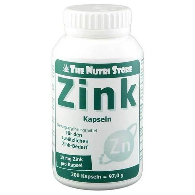 Zink 15 mg Kapseln, 200 St Kapseln product image