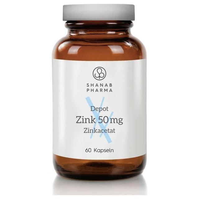Zink 50 mg Zinkacetat depot Shanab Kapseln, 60 St Kapseln product image