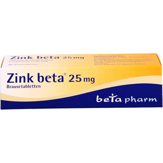 ZINK BETA 25 Brausetabletten product image