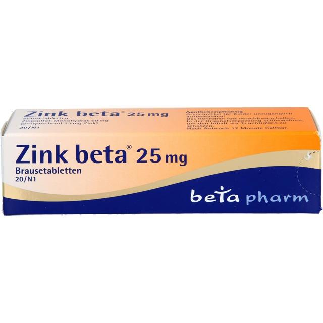ZINK BETA 25 Brausetabletten product image