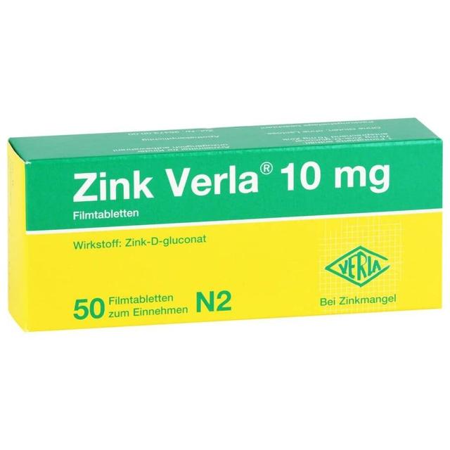 ZINK VERLA 10 mg Filmtabletten product image