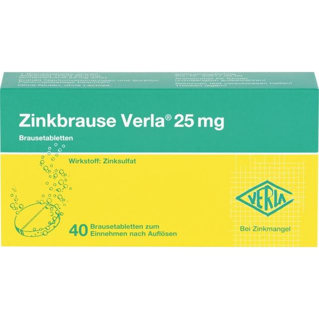 ZINKBRAUSE Verla 25 mg Brausetabletten product image