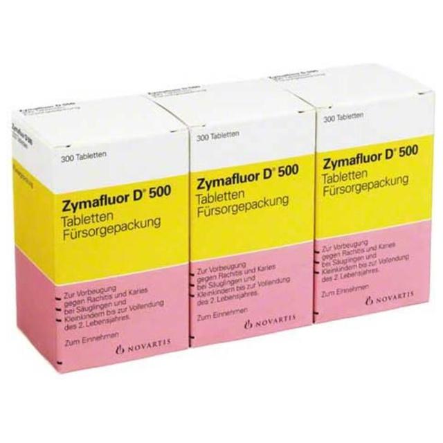 Zymafluor D 500 Tabletten, 3X300 St Tabletten product image